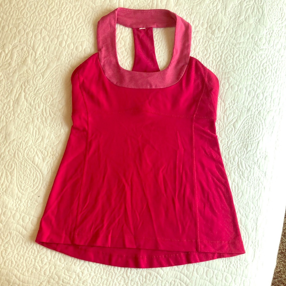 Well-loved Lululemon Pink Workout Tank